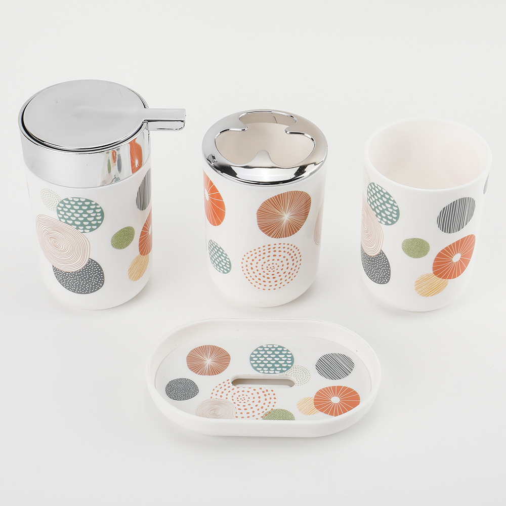 Nuevo kit de baño de plástico bathroomset productos de baño baño hogar kit de lavado soporte personalizado