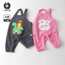 小猪大卫宝宝背带裤加绒连体衣春秋宝宝衣服a类男女幼儿卡通外出
