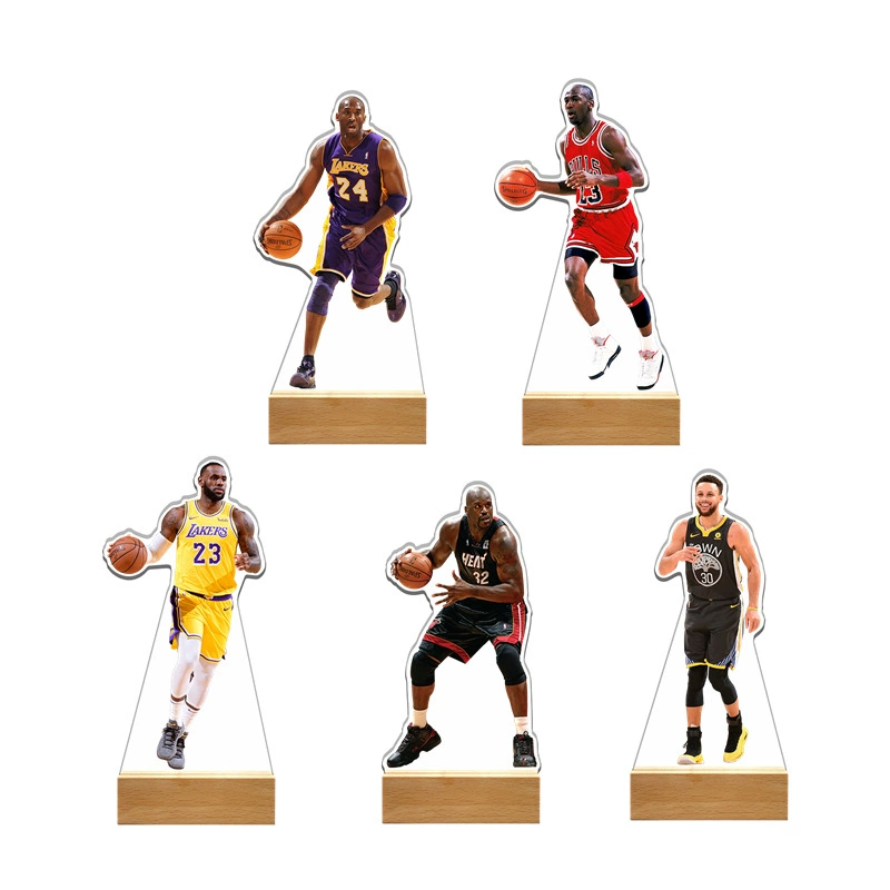 Пограничная NBA06 американская звезда баскетбола Кобе Карри спортивная звезда периферия береза кукла ночник оптовая