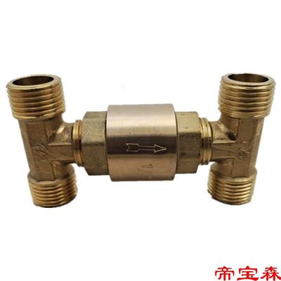 Check valve Cold water heater backwater Check valve tee All copper vertical Return valve Check valve