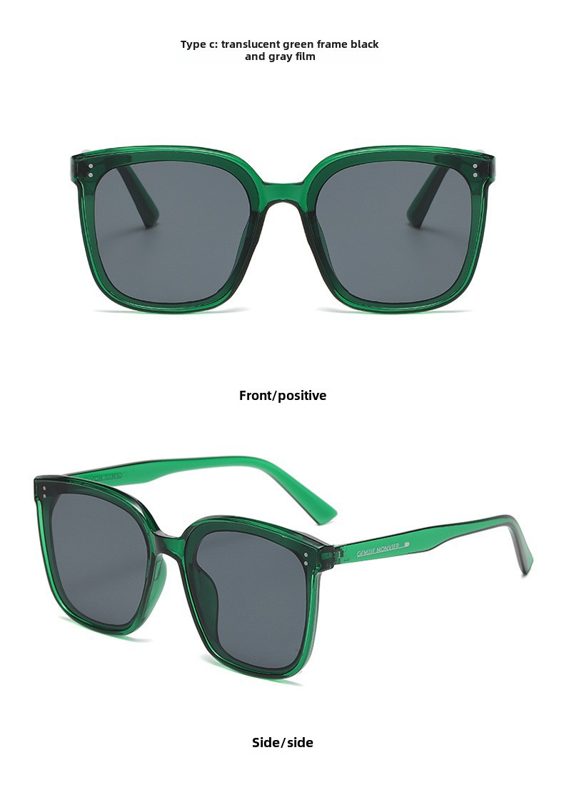 New Sunglasses Women's Sunglasses 808 Fashion Square Frame Sunglasses K-style Versatile Square Popular Glasses Stylish in_voghion.com