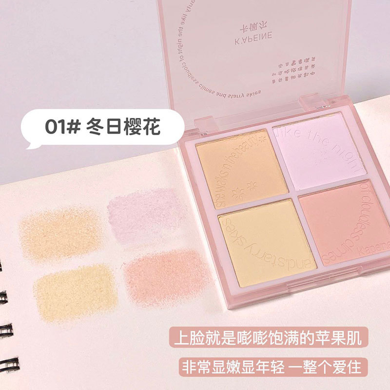 K'apeine abrazo cuatro estaciones Blush cuatro colores rosa delicado aspecto blanco vitalidad blanco portátil fábrica al por mayor