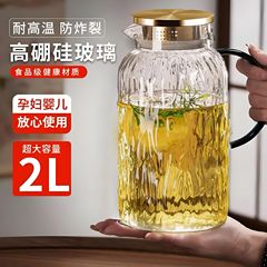 大肚玻璃冷水壶凉水壶家用耐高温凉水杯耐热大容量凉白开茶壶套装