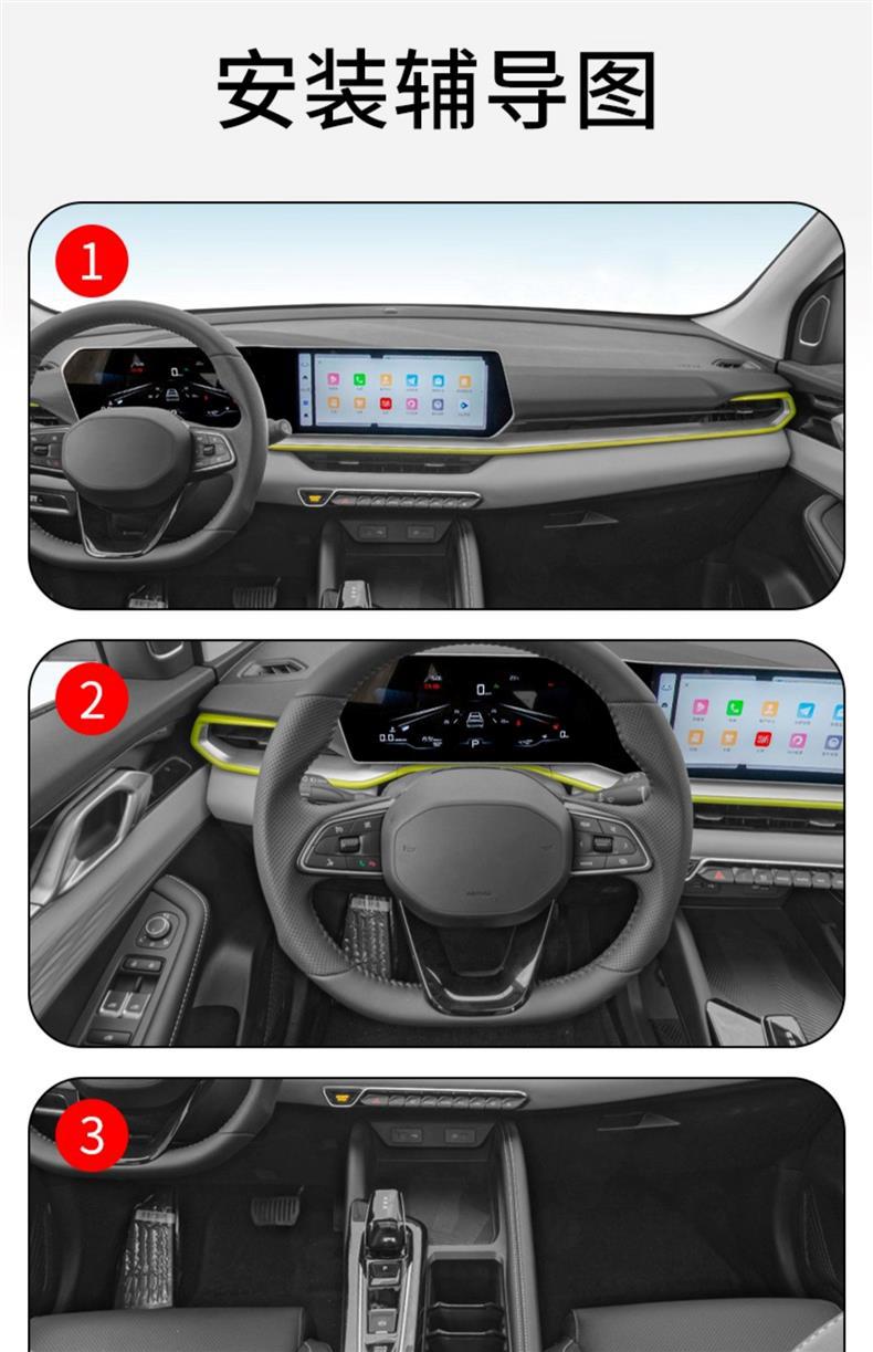 Suitable for 19-24 Geely Binyue/Cool Screen Central Control Gear Interior Paint Transparent Tpu Protective Film