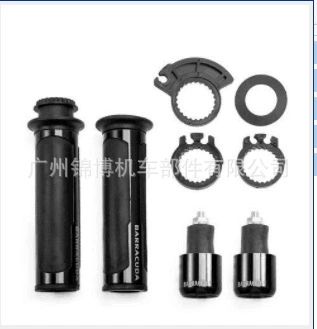 Handlebar End Caps, Motorcycle Handle Cover - black