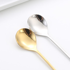 Stainless steel 304 watermelon spoon, coffee spoon, stirring spoon, cake fork, small spoon, fruit fork, dessert spoon, ice cream spoon