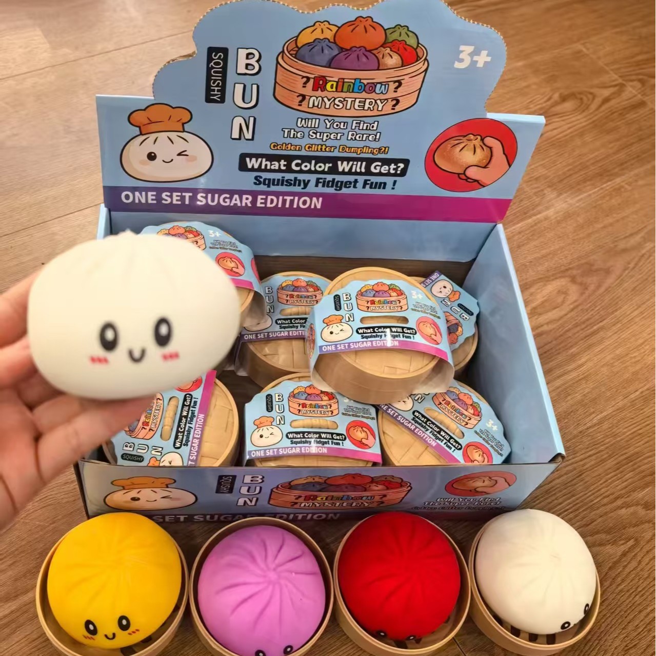 Dumpling Squishies Toy Simulación dumpling pellizco juguete de descompresión dumpling juguete torcido