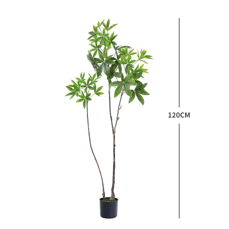 Árbol de fortuna de imitación nórdica planta biónica interior decoración de suelo árbol falso maceta decoración suave paisaje falso plantación verde