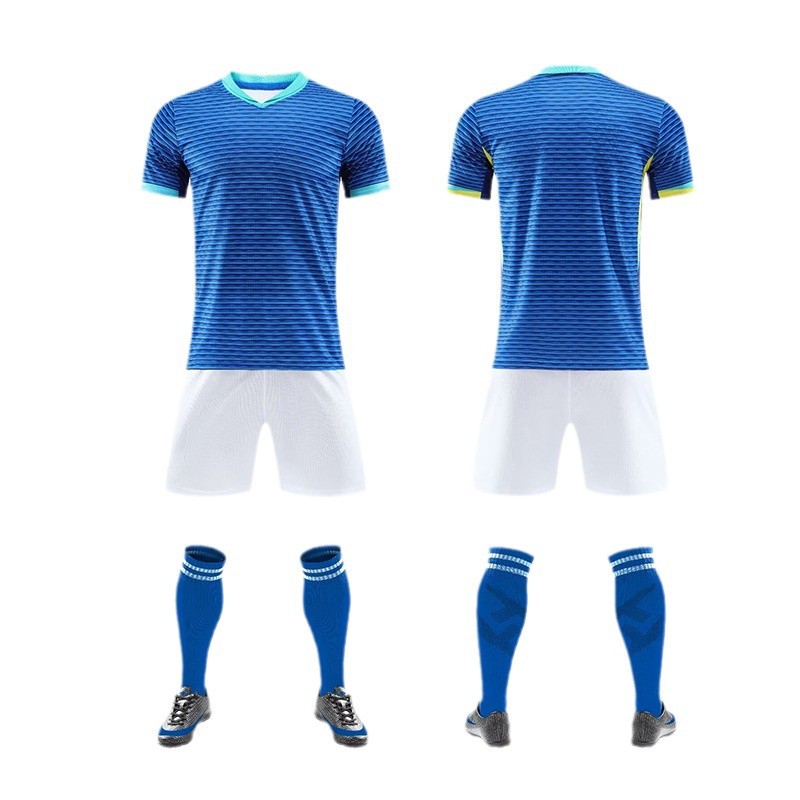 Traje de uniforme de fútbol de club transfronterizo al por mayor de velocidad, camiseta retro para adultos para niños, traje de entrenamiento de comercio exterior de manga corta, verano