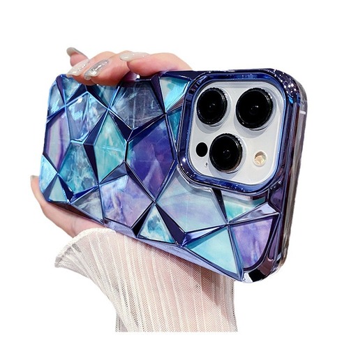 Applicable to Apple iPhone 14 Phone Case New Electroplated Marble iPhone 15 Pro Max Protective Cover Silicone 13 High-end