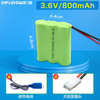 3.6V4.8V6V7.2V8.4v rechargeable Ni-MH battery | Hibrid akkumulyator batareyaları - 36v800mah-3-sections-in-a-row-big-tamiya-plug