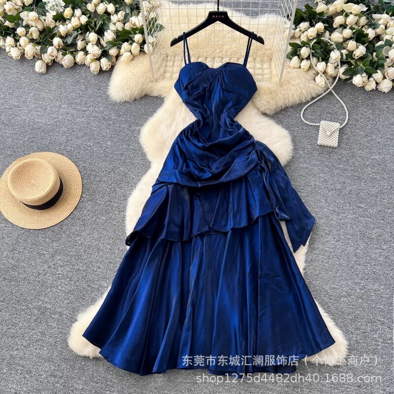 Light Luxury Style Slim-Fit Bodycon Dress Shein Influencer-Approved Party Dress Direct Foreign Trade Source Low Price Wholesale