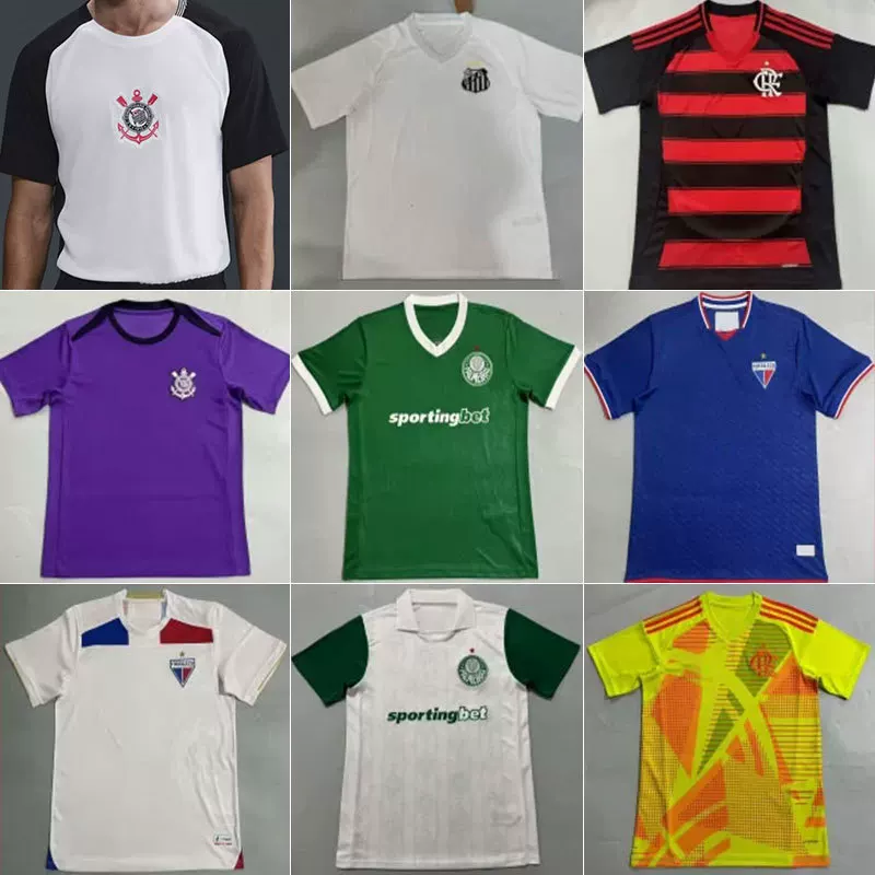 242526 Santos Flamengo Corinthians Melas Fortaleza Ba Лига джерси футбол форма