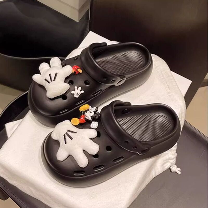 Cartoon Cute Mickey Gloves Sandals for Women Summer Fashion Slip-On Toe Slippers Breathable Eva Clogs Cartoon Cute Mickey Gloves Sandals for Women Summer Fashion Slip-On Toe Slippers Breathable Eva Clogs