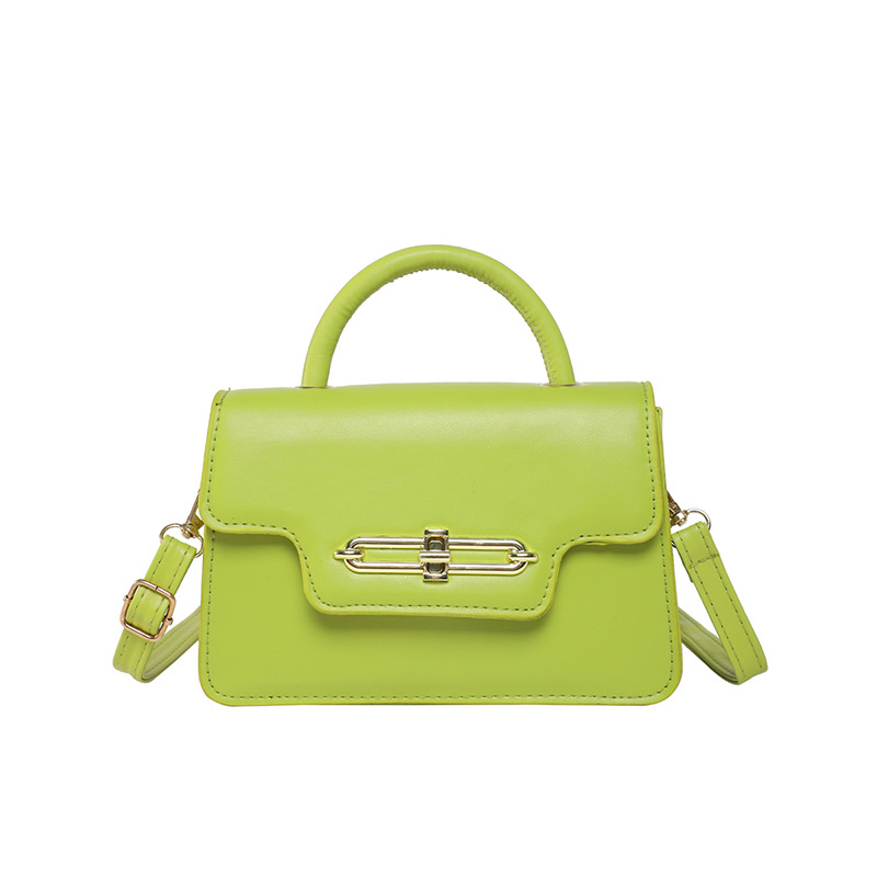 Bolso de hombro de gran capacidad retro 2025 primavera nuevo bloqueo de moda color caramelo empalme bolso de moda damas