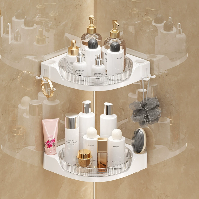 Новая ванная комната настенная вращающаяся полка ванная комната без отверстия в углах для ухода за кожей