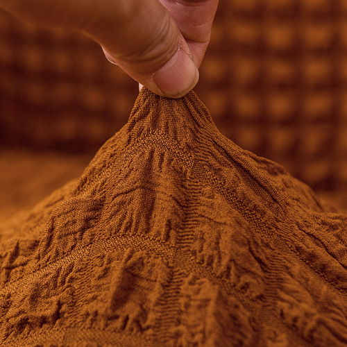 Foreign trade cross-border English version solid color sofa cover all-inclusive seersucker skirt elastic sofa cover wholesale for all seasons