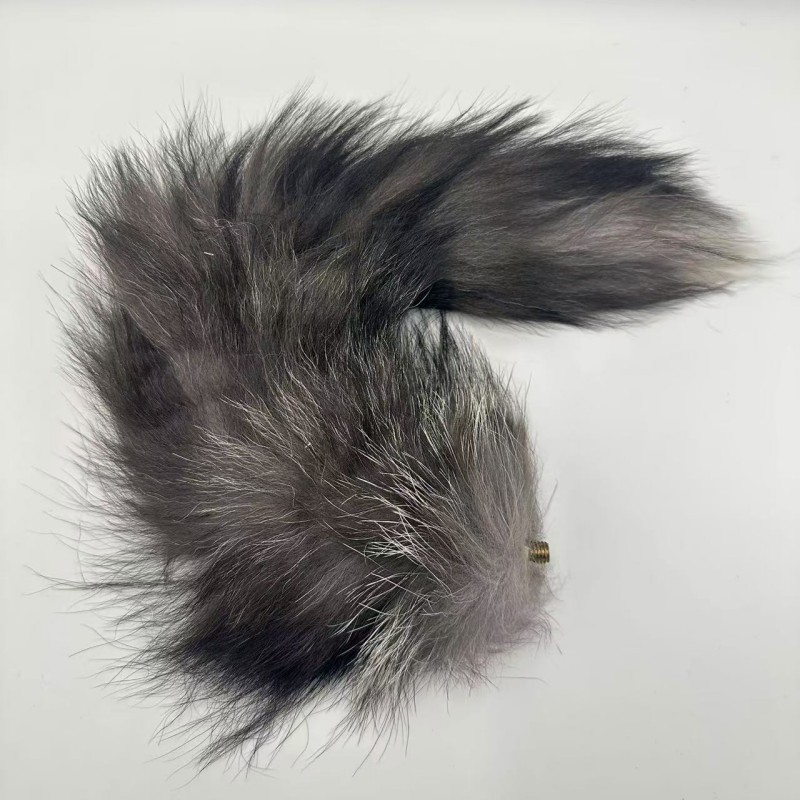 Cola de perro de metal pequeña, tapón anal, pelo real, cola de patio trasero, tapón anal de zorro, productos sexuales para adultos