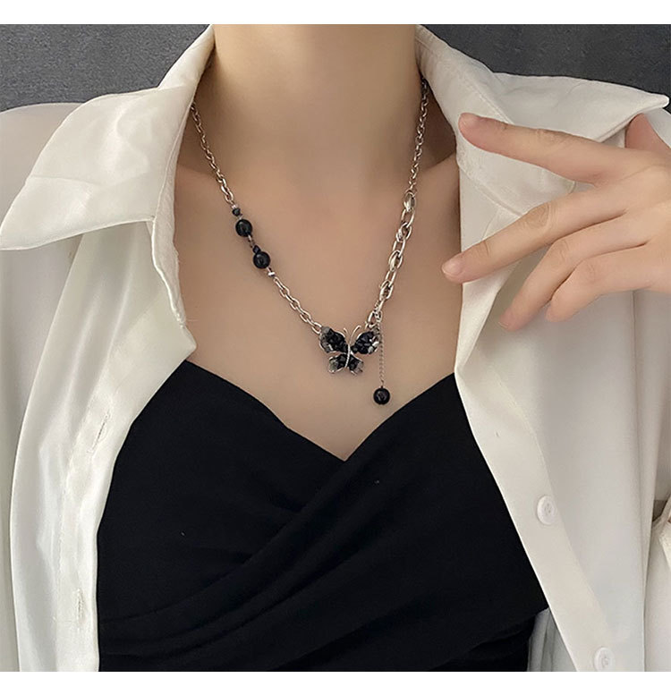 Simple Style Butterfly Titanium Steel Plating Necklace 1 Piece