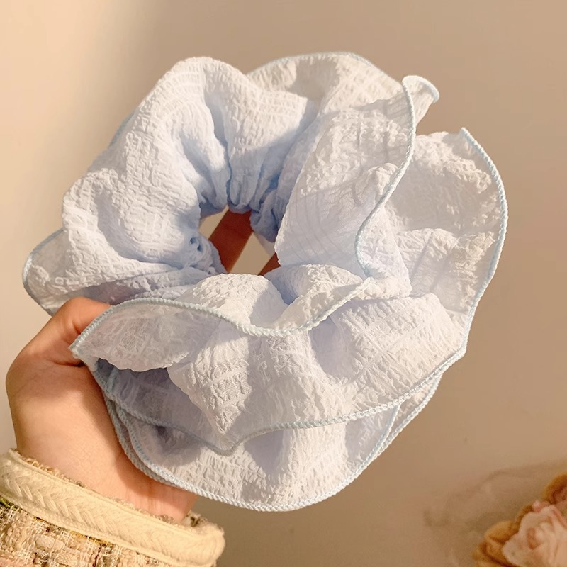 Encaje retro francés, diadema de intestino grueso, mujer 2025, nuevo estilo, cuerda para el cabello, banda de goma, lazo, dulce cuerda para el cabello, accesorios para el cabello