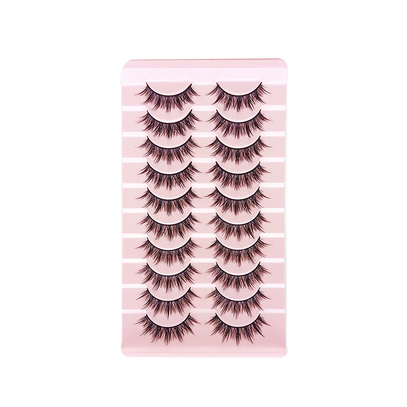 Maquillaje de escenario, pestañas falsas, grandes demonios, pelo de hadas, cola de pez tipo A, ojos de demonios naturales.