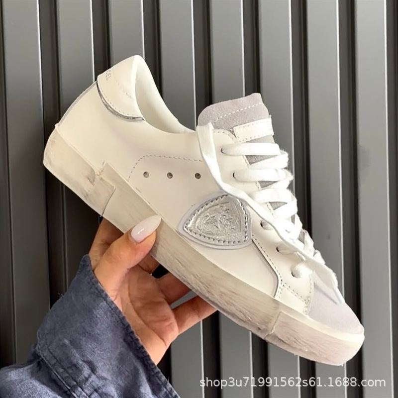 Philippe Model PRSX Low White Silver
