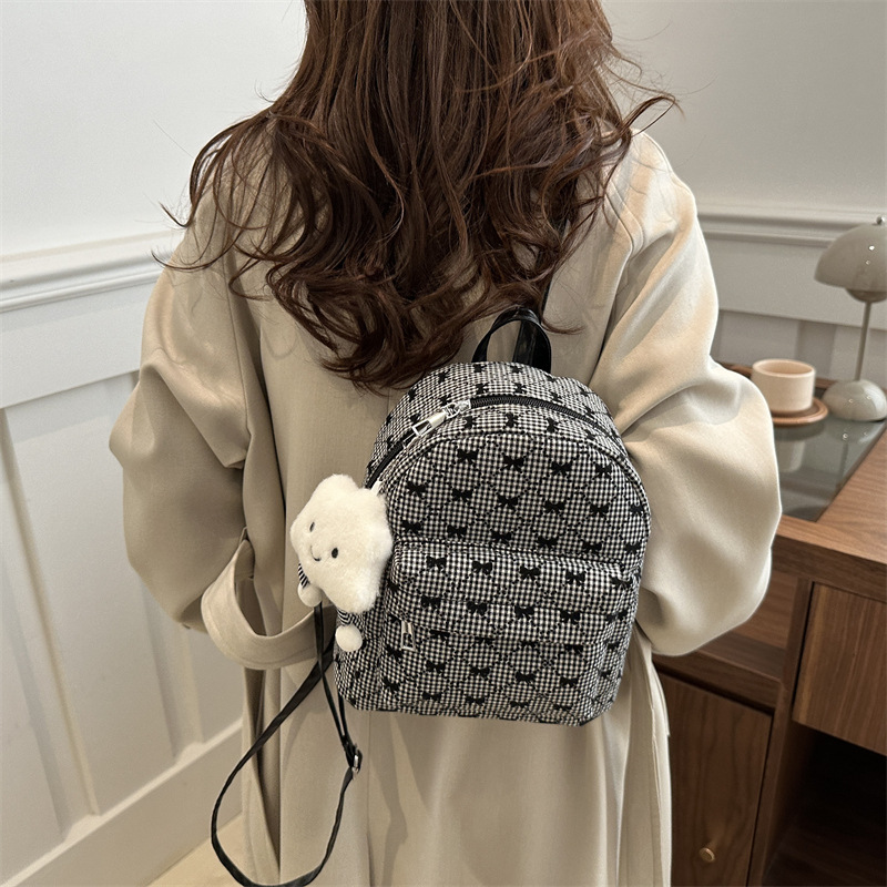 Mochila escolar para mujeres 2024 invierno nuevo estilo versátil este año popular coreano bolsas de viaje bolsas de ocio moda