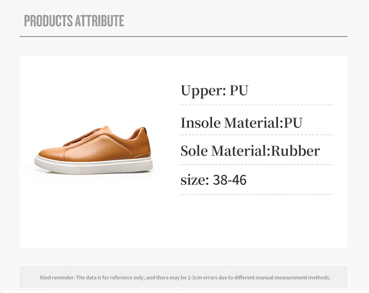 Round head men's board shoes British fashion trend casual sports shoes a slip-on_voghion.com