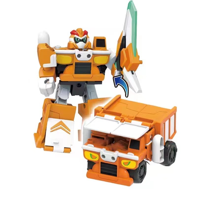 Equipo de ingeniería de construcción infantil deformación de robot deformación conjunto de puzzle niño regalo juguetes al por mayor