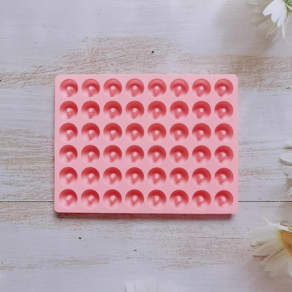 48 Donuts 160 chocolate galletas molde de silicona molde de postre molde de hielo horneado pastel de arroz