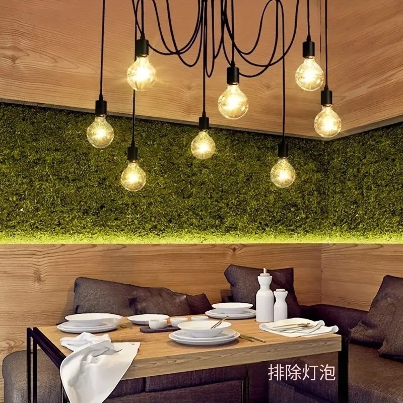 Ventas directas transfronterizas candelabro estilo industrial retro bar creativo café restaurante oficina tienda de ropa lámpara de araña