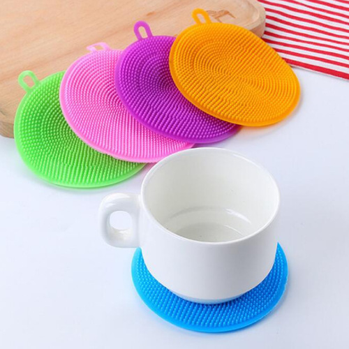 Multifunctional silicone dishwashing brush, kitchen household scouring pad and pot cleaning tool, pot washing and decontamination brush manufacturer