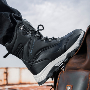 Foreign Trade in stock Men's Snow Boots Waterproof Non-slip Cotton Shoes fleece-lined Warm Cold-proof Shoes Cross-border High-top Winter Men's Shoes