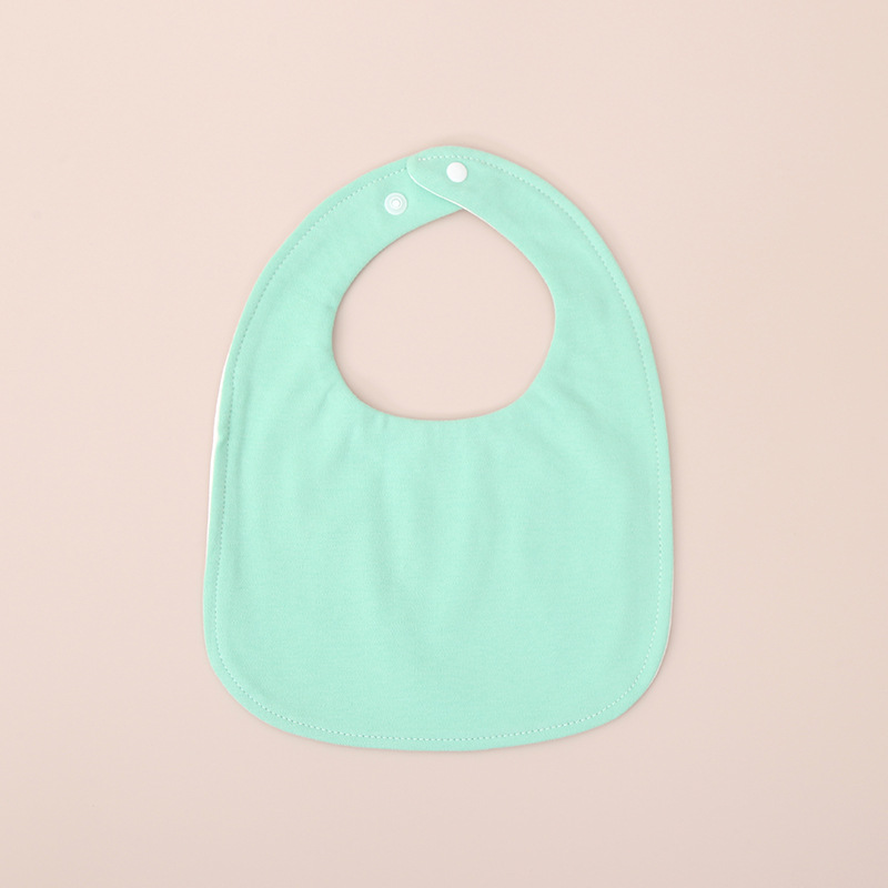 Baby transfronterizo toalla de saliva de algodón en forma de U, bufón impermeable para recién nacidos, bufón de leche anti-vomitación para niños y niñas
