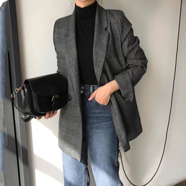 Retro autumn classic suit jacket
