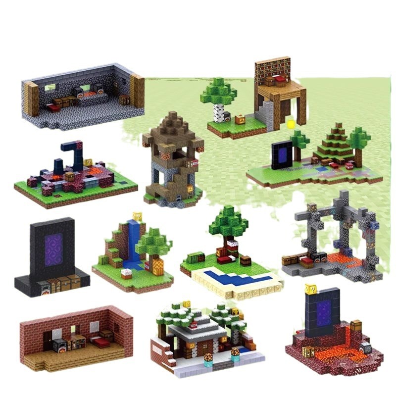 人気の私のMCワールド磁気ブロック周辺ゲーム磁気モデルパズル組み立てビルディングブロッククロスボーダーおもちゃ|undefined
