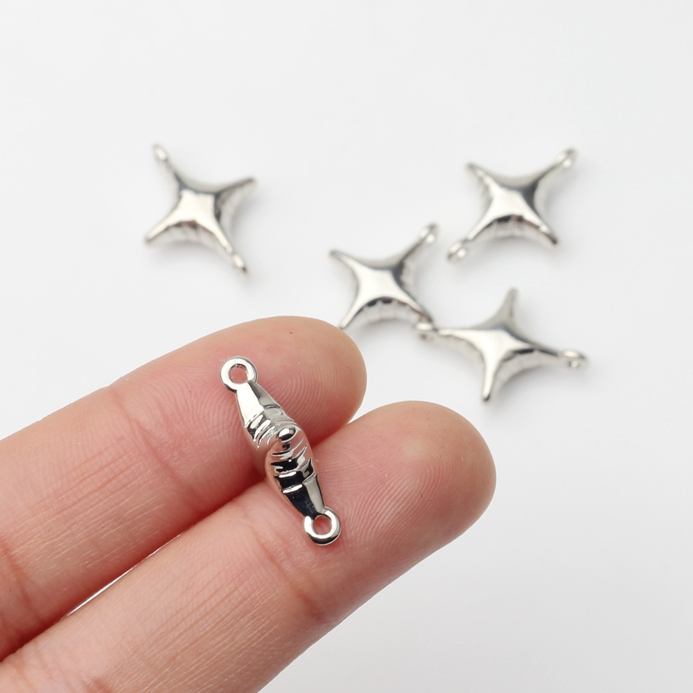 Alloy Material 10 PCS/Package Alloy Star Pendant DIY Jewelry Accessories