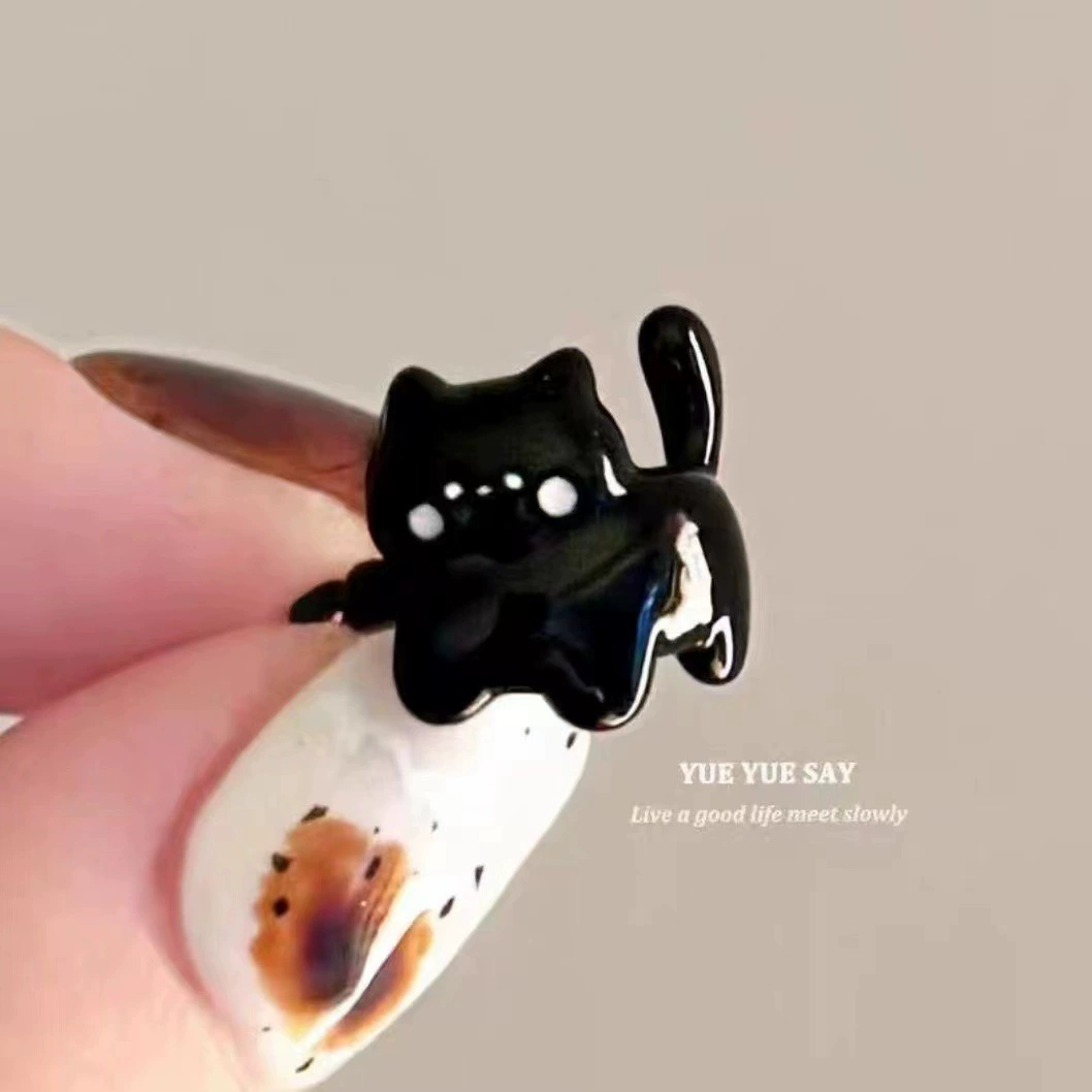 Милые мультяшные эмали, универсальные заушники-уши, handmade, без пирсинга