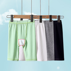 Girl's Leggings Summer Thin Children's Ribbed Modal Leggings with gusseted five-pocket pants for babies to match skirts Safe pants