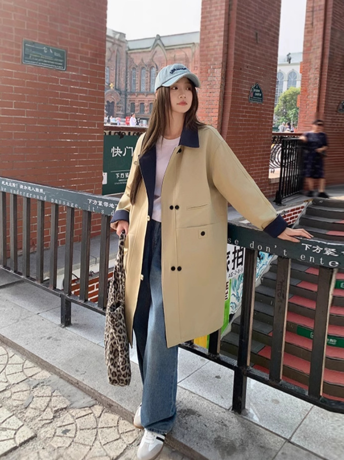 Autumn elegant trench coat
