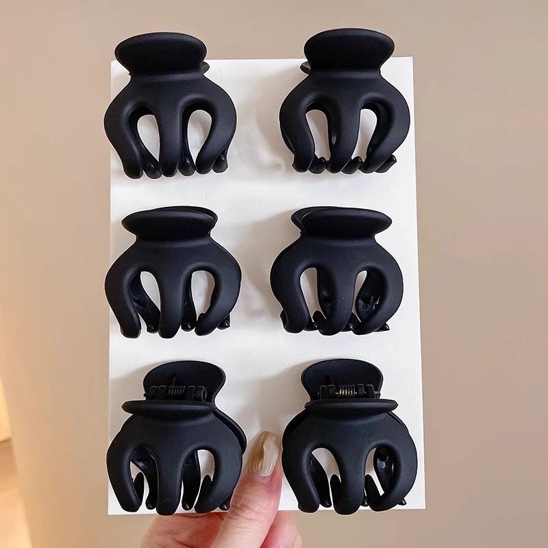 Horquilla de calabaza esmerilada de alta calidad, temperamento femenino, pinza de agarre grande, parte posterior de la cabeza, pinza de tiburón, clip de tiburón, tocado, horquilla