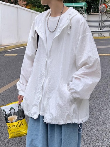 Outdoor Windproof & Sun-Protective Jacket for Men and Women | Summer Thin, Loose-Fit Hooded Jacket | High-Street Casual All-Match Top