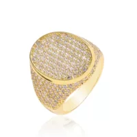 Круглый цирконий в стиле хип-хоп, обрученное кольцо, аксессуары, европейский стиль, микроинкрустация, инкрустирован диантами