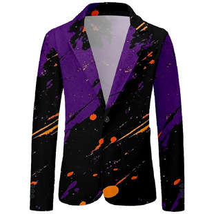 European and American Winter Suits, Trendyy Multi-Element Multi-Pattern Colorfulful 3D Printed Cardigans for Casual Shopping