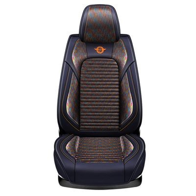 Seat cushion, seat cover, Cushion for GAC Fick - one-piece-of-colorful-hemp-front-row-single-seat-black-and-brown