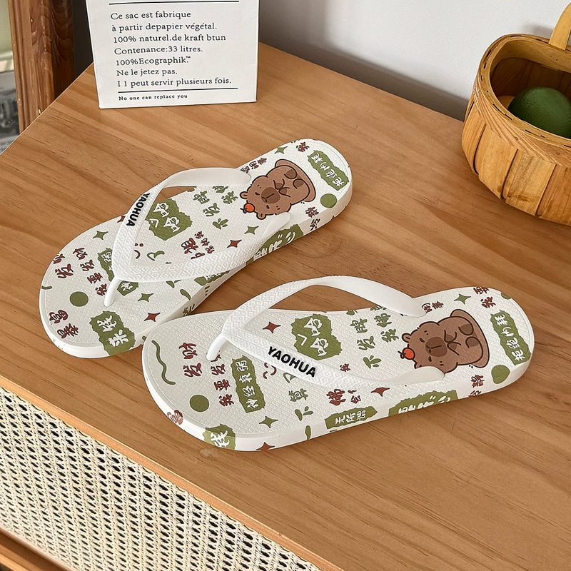 Летние шлепанцы, нескользящие пляжные сандалии, тапочки, мягкая подошва, оптом