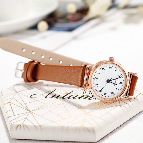 Women's watches, niche and high-end style, cross-border digital Roman stone quartz fashion simple women's watches, wholesale from manufacturer