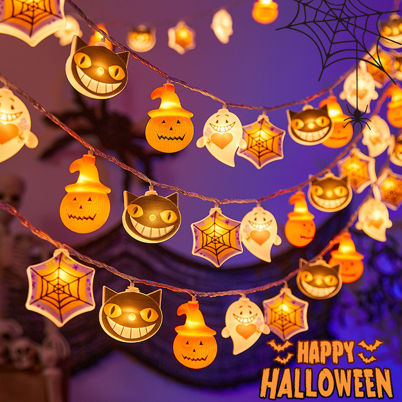 ハロウィーン道具カボチャのランプの飾りledのシーンの配置のペンダントの発光の置物diyおもちゃ|undefined