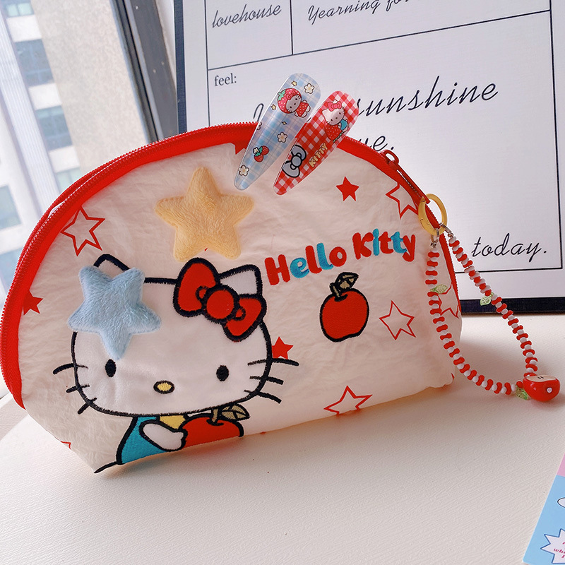 HD8199A03刺绣猫咪可爱卡通甜美风化妆包创意旅行分装包收纳包女|undefined