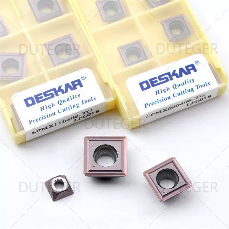 DESKAR обтачивающий резак центровочный лезвие SPMX060204-TG LF6018 нержавеющая сталь лезвие